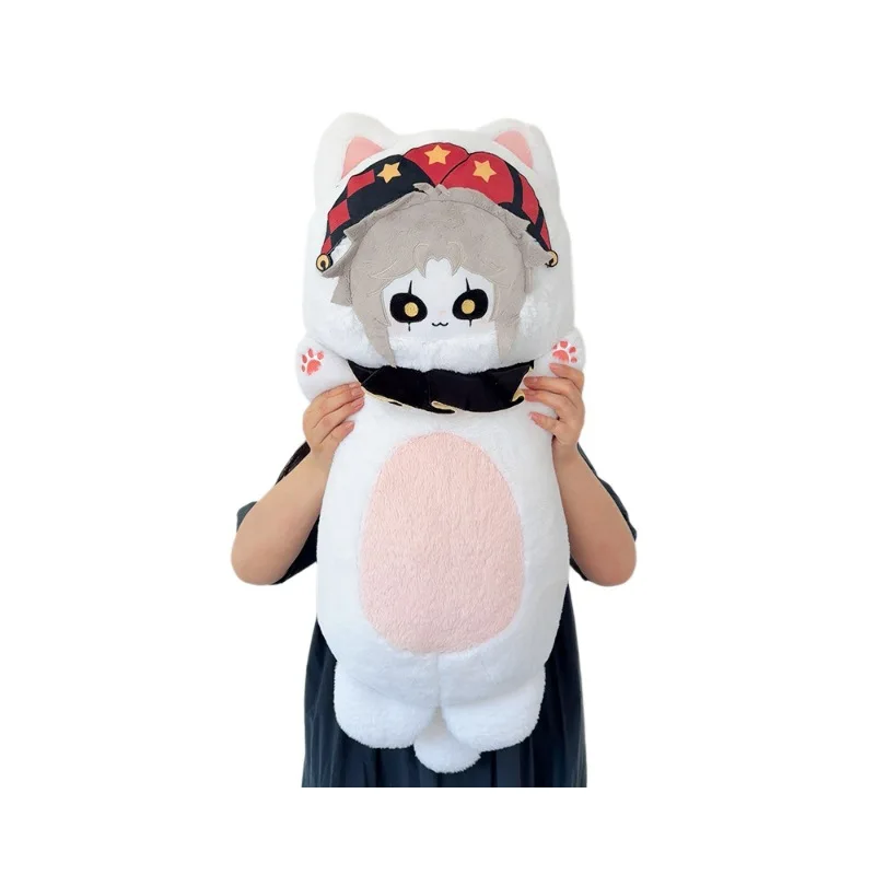 New Arrival Freak Circus Merch Pierrot The Harlequin Plush Doll Long Throw Pillow Cotton Doll Room Decoration Ornament Gift