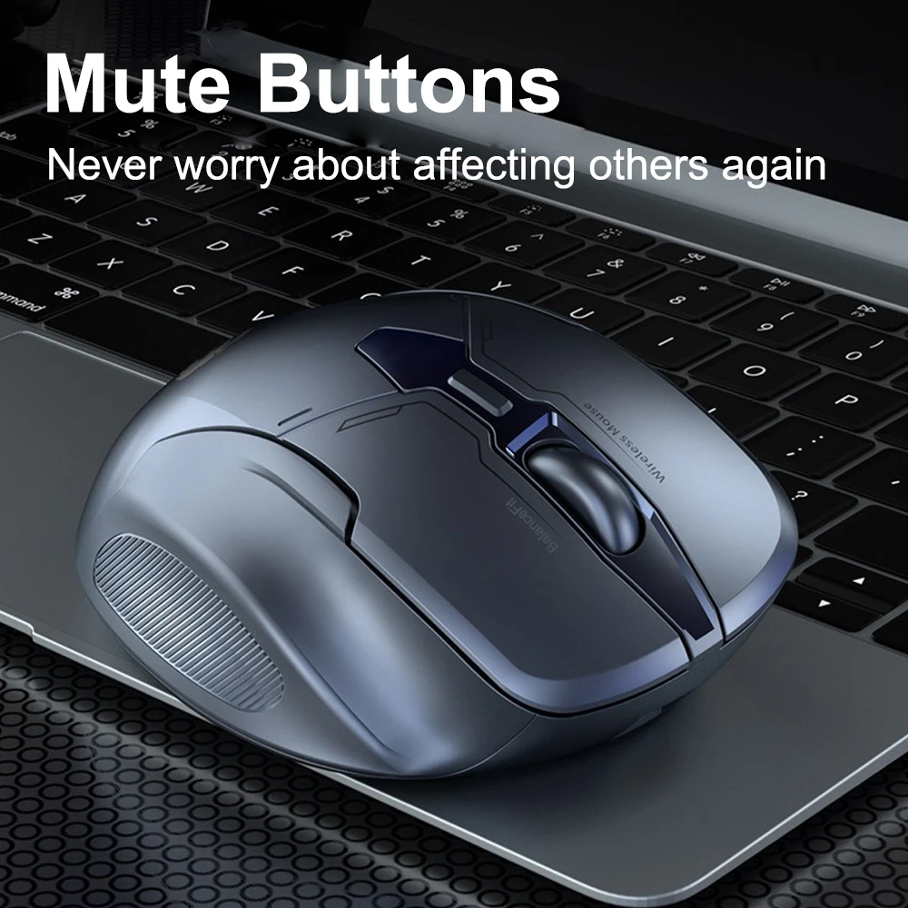 Ratón inalámbrico de 2,4 Ghz, ratón portátil para Gamer de 1600 DPI, silencioso, 6 botones para PC, ordenador, portátil, MacBook, juegos de oficina, ratones silenciosos USB