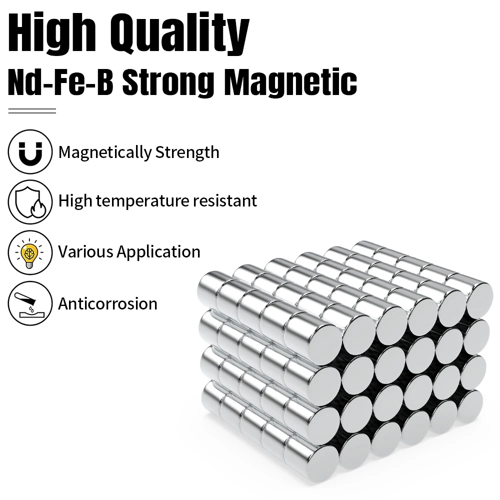 2/5/10/20/50Pcs 10x10 Super Strong Magnet 10mm X 10mm Round Magnetic NdFeB Neodymium magnet N35 Powerful Disc imanes 10*10