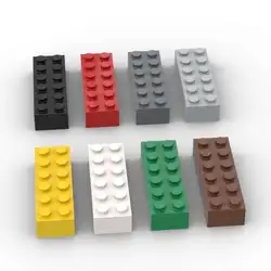 MOC 10PCS 44237 2x6 Board Building Blocks 2456 High-Tech Plate House Castle Bricks Educational Particle Toy Children Xmas Gifts