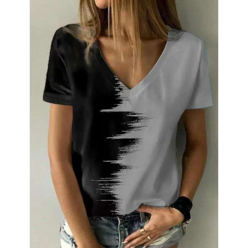 Women's 3D Printed T-shirt Is an Informal Casual Loose Summer Quick Drying Breathable Short Sleeved Personalized Clothing