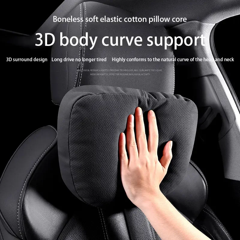 New Car Headrest Universal Adjustable Car Pillow Neck Rest Cushion Memory Breathable Head Support Neck Rest Protector