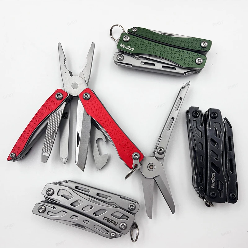 NexTool Mini Flagship Multitool 10 in 1 EDC Keychain Multi Tool Pocket Knife Needlenose Pliers Scissors Gift for Men