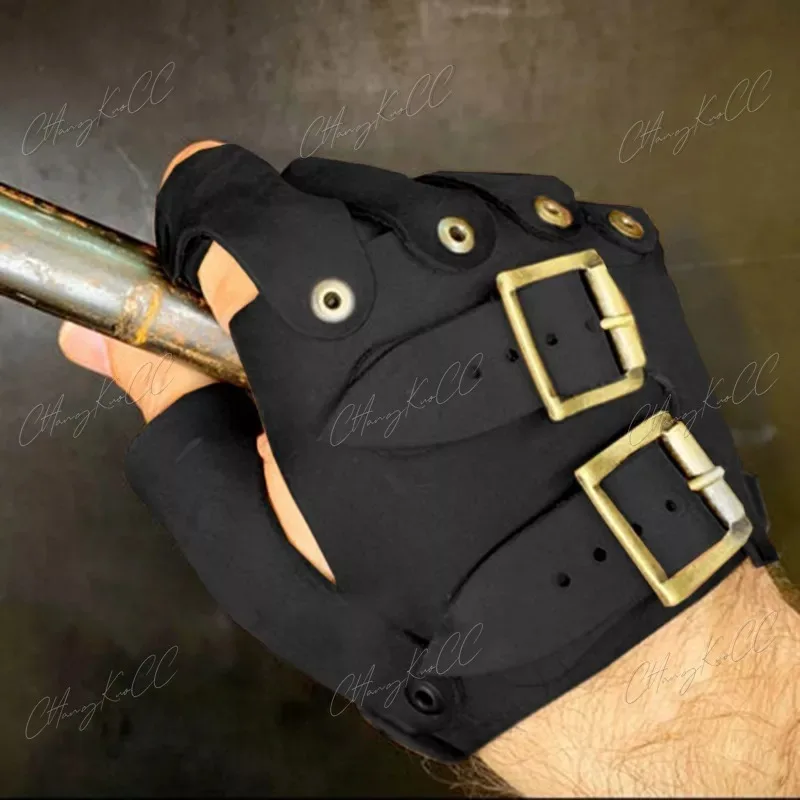 Mittelalter liche Wikinger Pirat Floki Leder handschuh Ritter Samurai Arm Rüstung Larp Kostüm Steampunk Zubehör finger losen Fäustling Männer Frauen