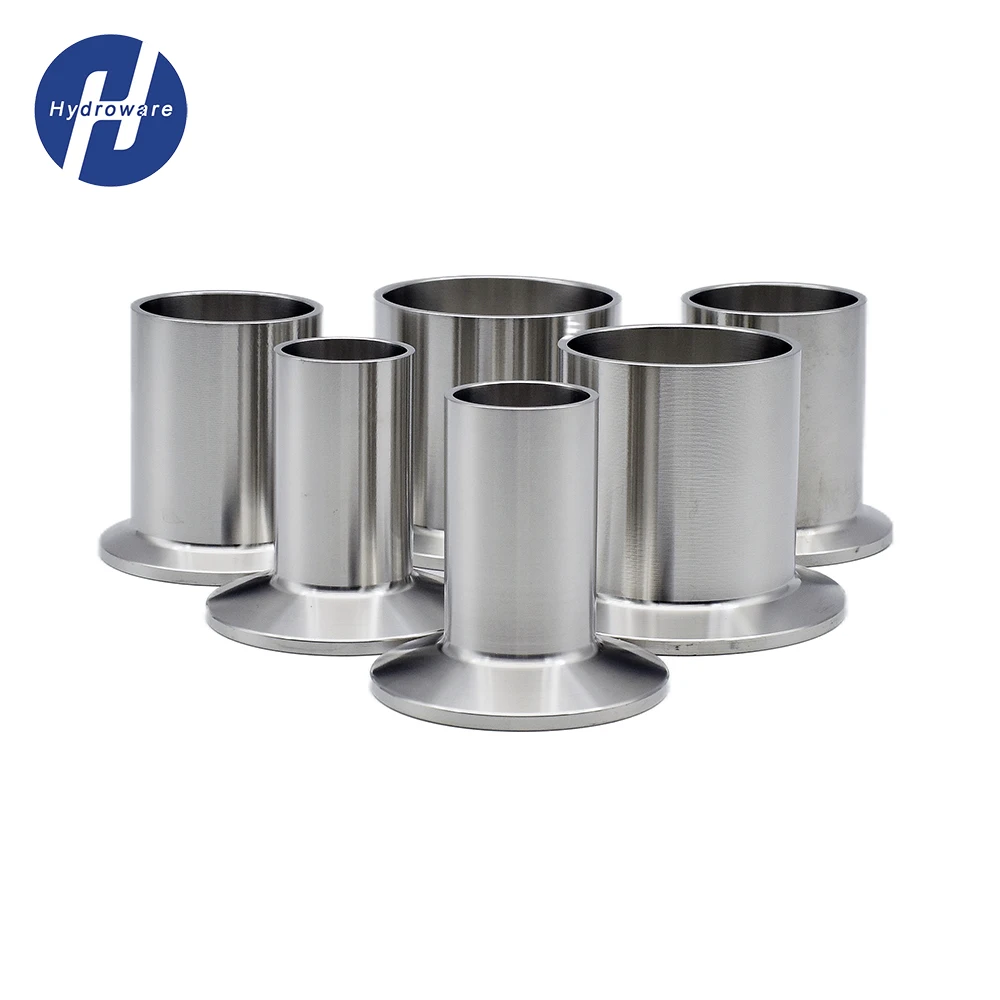 50mm Height 19/25/32/38/45/51/63/76/89/102mm SS304/316 Stainless Steel Quick Connection Tri Clamp Long Weld Ferrule Welding Pipe