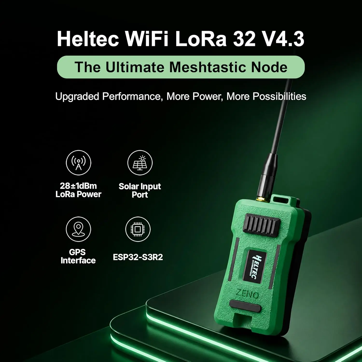 Heltec V4 ESP32 LoRa 32 Dev-Board Meshtastic Kit With Case ESP32-S3 SX1262 27dBm OLED Display for Meshtastic WiFi IoT Arduino