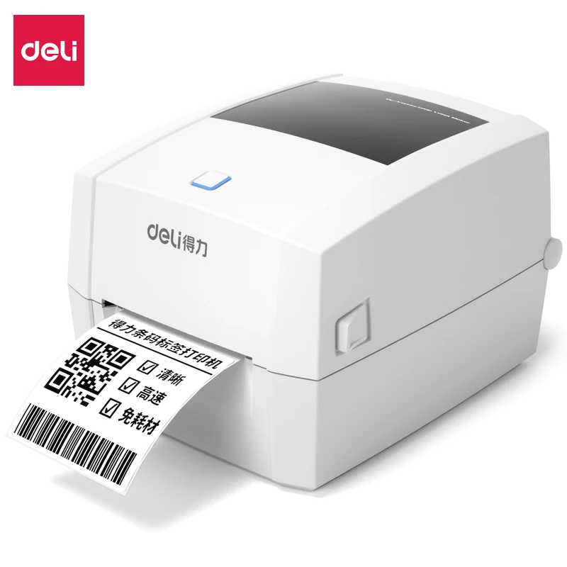 

Deli DL-888D(NEW) 108mm Barcode Label Printer Thermal Printer Label Code Waybill Multi-Function Printer for Business