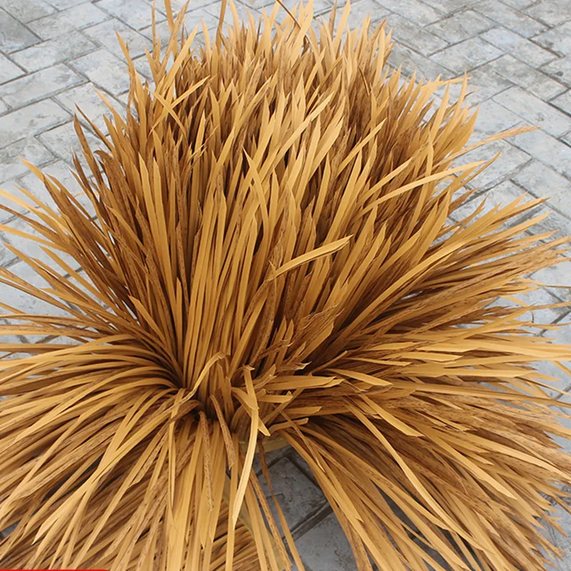 10 m langes mexikanisches Strohdach aus Kunststoff, feuerhemmendes Dach, simuliertes Kunstgras, Garten- und Terrassenabdeckungen, künstliche Pflanzen, Tiki-Dach – Detail 8