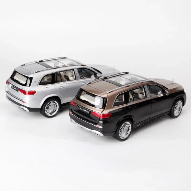 Mercedes-benz Maybach GLS 1/18, modelo de simulación de aleación, colección de juguetes decorativos para niños, regalos de vacaciones para niños, 600