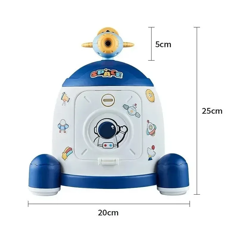 Kids Rocket Bank Speelgoed Multifunctionele ATM Bank Woondecoratie Projectie Speelgoed voor Jongens Meisjes Verjaardag Kerstcadeau