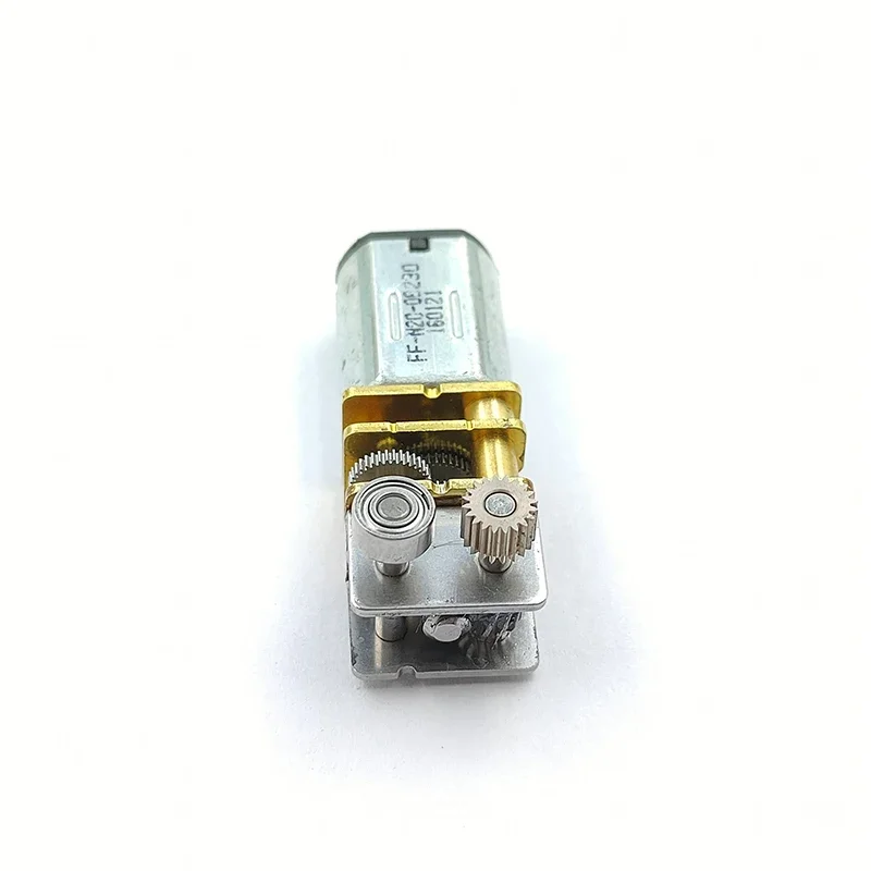 Mini N20 Gear Motor 3D Printing Pinter Pen Reduction Motor Turbo Worm Full Metal Gearbox Right Angle Output DC 3V 3.7V 5V 22RPM
