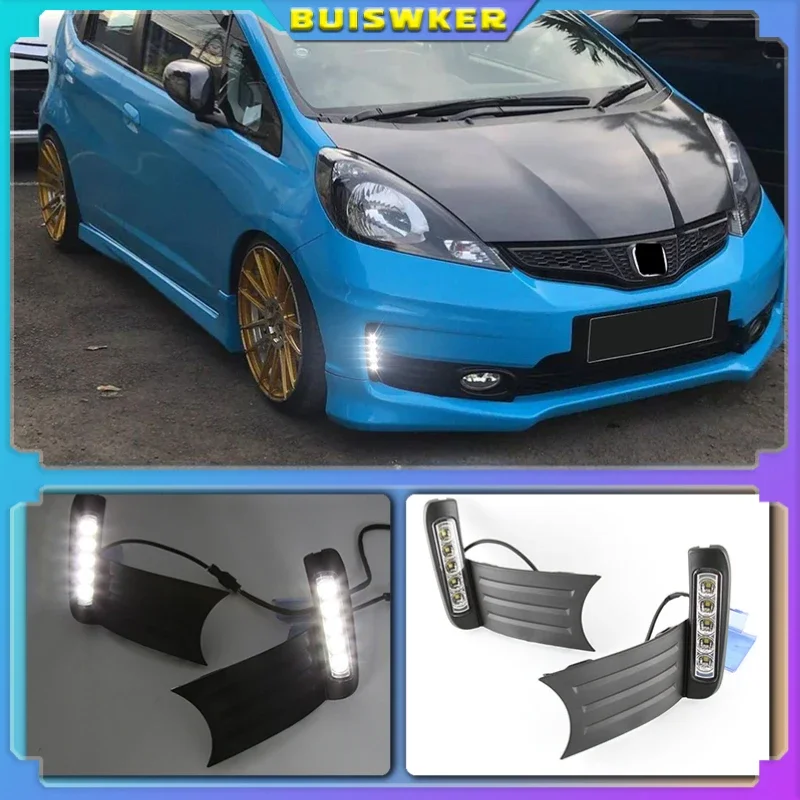 

1Pair LED Daytime Running Lights LED DRL fog lamp for Honda Jazz fit 2011-2013