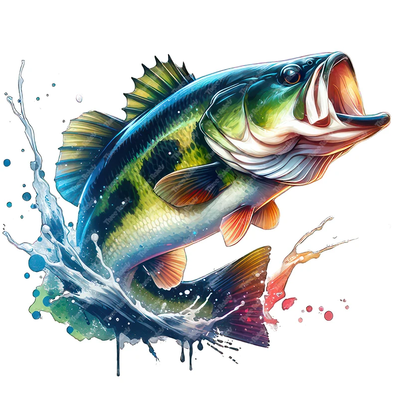 Three Ratels QB94 Lively sea fish Cartoon stickers for Home Decoration car decals