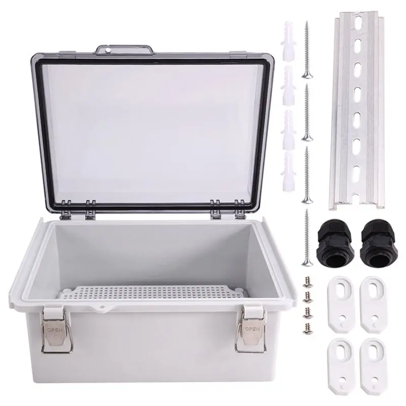 【HOUSEHOLD GOODS】3X Outdoor Wifi Enclosure Weatherproof Locking Outdoor Wifi Box Waterproof Switch Router Enclosure Box 8.7X6.7X
