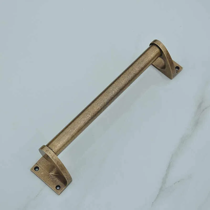 Villa bungalow old-fashioned Shanghai-style Nordic door long handle brass surface large handle