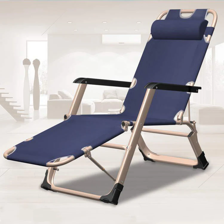 Hot sale solid adjustable headrest outdoor sunbed folding zero gravity recliner chair