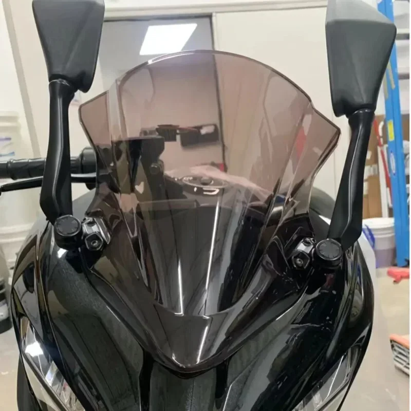 Motorcycle windshield dual bubble deflector suitable for Kawasaki Ninja400 Ninja 400 EX400 2018 2019 2020 2021 2022 2023