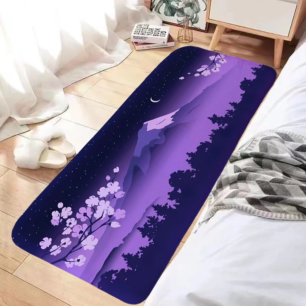 

Aesthetics Mount Fuji Bathroom Rug Non-slip Kitchen Mat Floor Mats Carpet for Kitchen House Entrance Mat Rugs Foot Door Bath