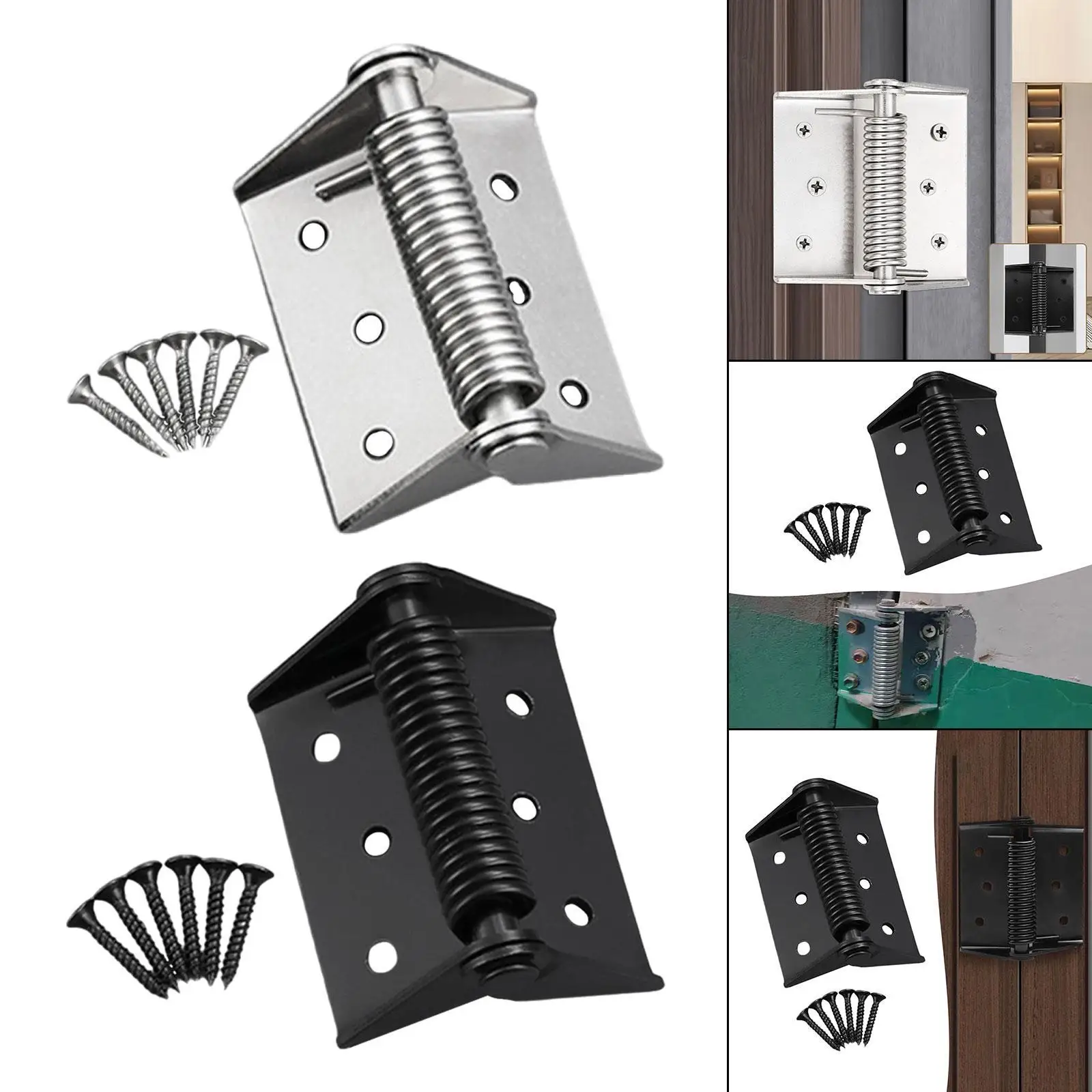 Self Closing Spring Door Hinge Replacement High Performance Versatile Automatic Door Closer Hinge