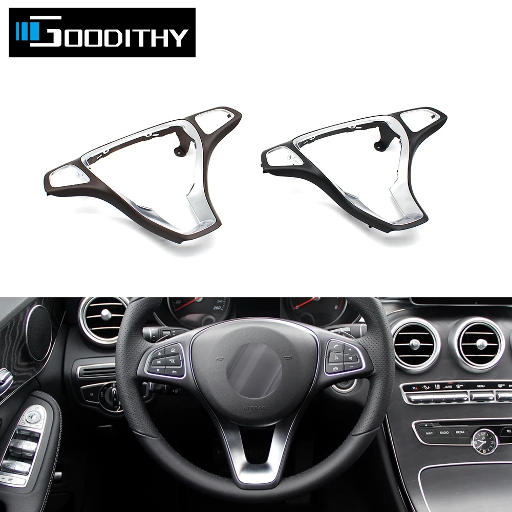 

Car Steering Wheel Cover Panel Trim Outer Frame For Mercedes Benz A B C E GLS Class W176 W246 W205 W213 W166 W292 09946428139107