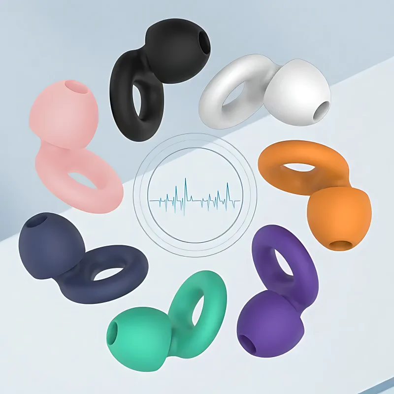 20Pair Loop Quiet Ear Plugs for Noise Reduction for Sleeping Silicone Ear Plugs for Swimming Motorbike Noise Filtering Ear Plugs