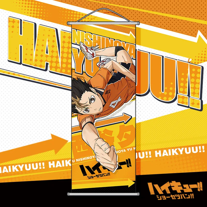 New Haikyuu!! Poster Room Wallpaper Cartoon Hinata Shoyo Long Scroll Hanging Painting Anime Peripheral Support Decoration - Image 2
