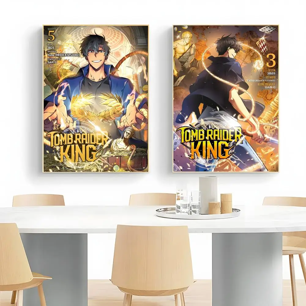 Adventurous Webtoon T-Tomb Raider King Poster Wall Art Print Decorative Mural Home Decor Gift Unframed
