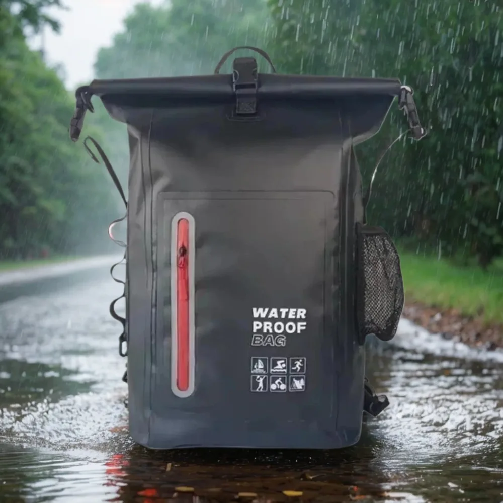Wasserdichter Outdoor-Rucksack, 25 l, hohe Kapazität, Drybag, Wandertaschen, Rucksack, große Kapazität, Campingtasche, Edc-Reisetasche für Herren