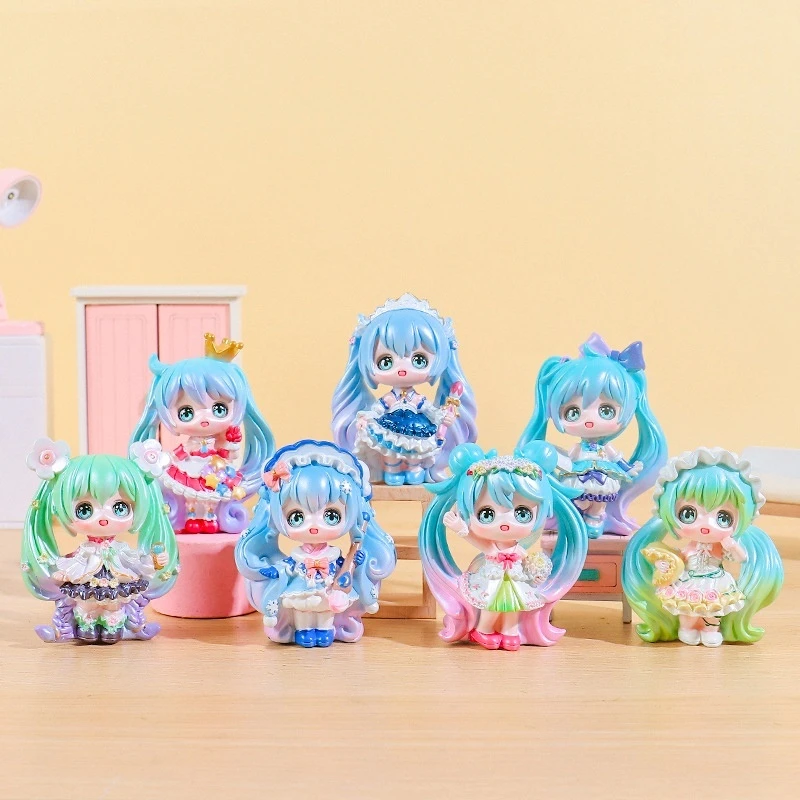 Hatsune Miku Animazione circostante Bella prima voce Cieca Box Tide Play Resina Ufficio Casa Desktop Decorazioni fatte a mano Ornamen