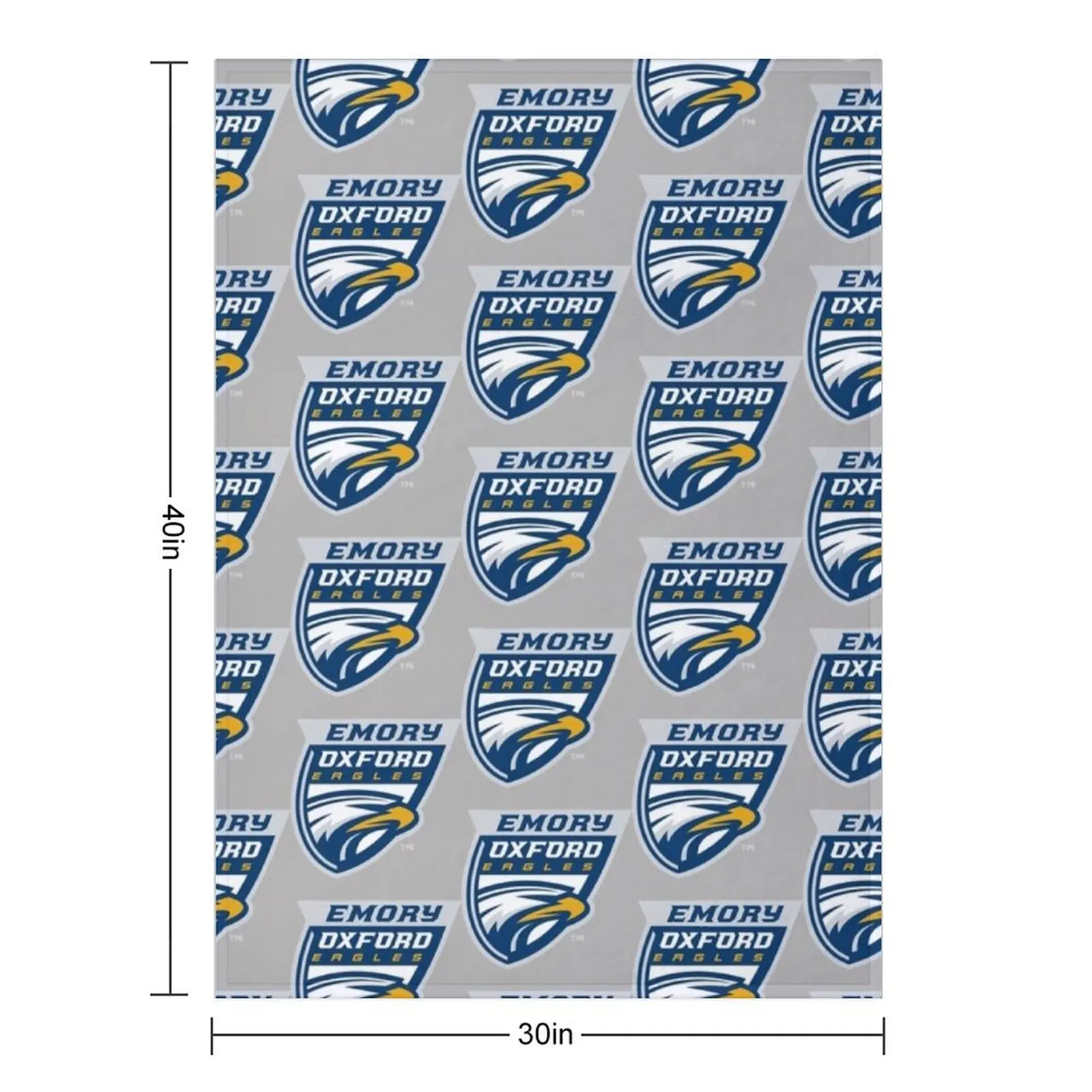 Emory U Eagles Throw Blanket Moving heavy to sleep Multi-Purpose Comforter Blankets