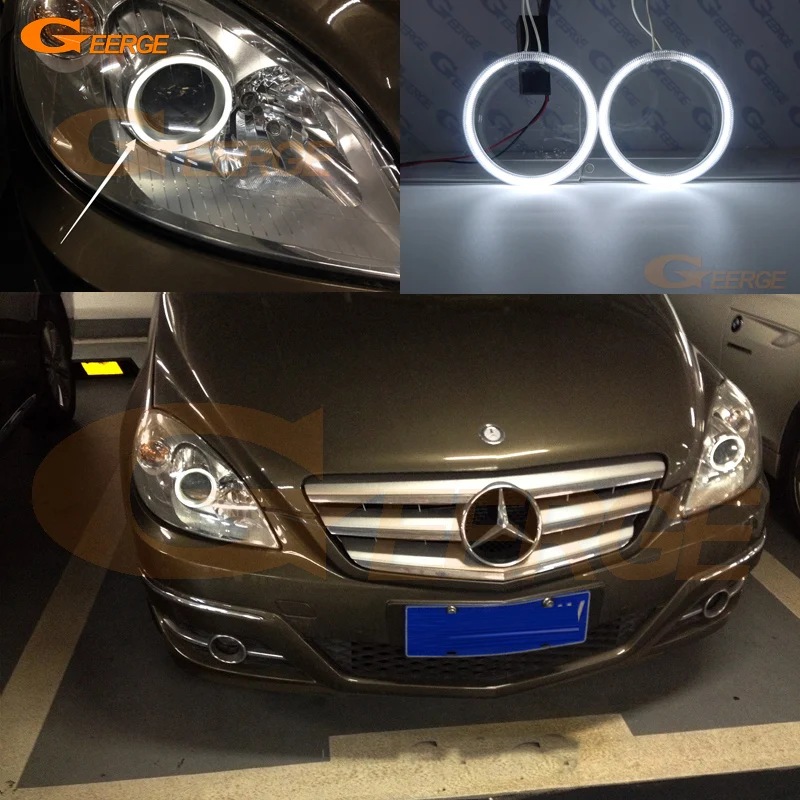 For Mercedes Benz B Class W245 B150 B160 B180 B170 B200 2005-2011 Ultra Bright CCFL Angel Eyes Halo Rings Kit Car Accessories