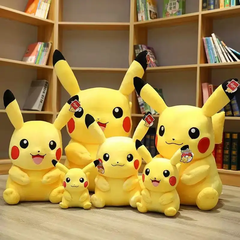 Cute Pikachu Plushies Doll Anime Pokemon Kawaii Large Stuffed Plush Toys Soft High Quality Fill Christmas Gifts For friend - view 5