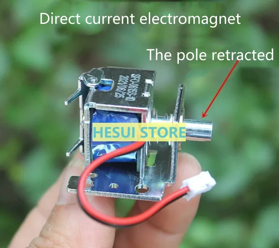 Retractable push-pull miniature frame type power-on suction power-off reset stroke DC5-12V