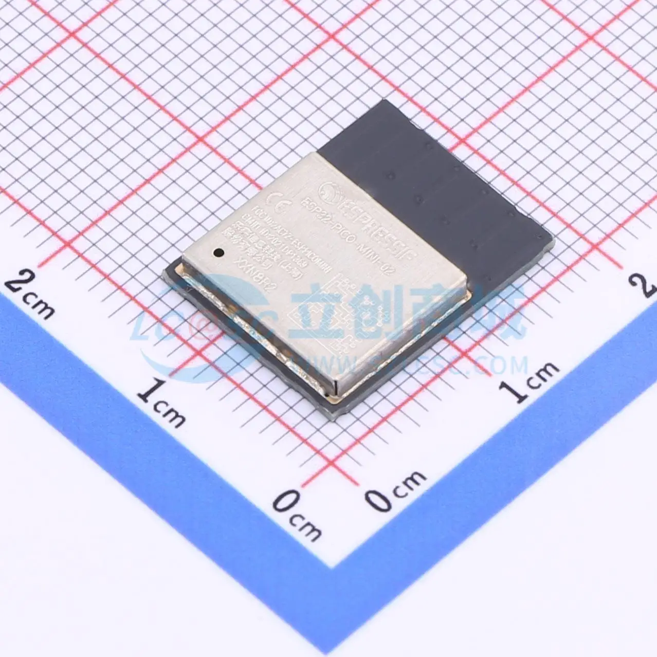 3pcs ESP32-PICO-MINI-02-N8R2 SMD-53P 16.6x13.2mm ESP32 Bluetooth4.2 WiFi Wireless IoT Smart Home Module