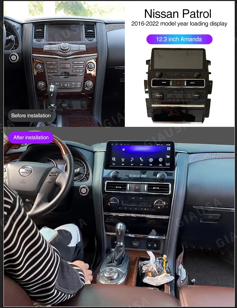 

Android 13 For Nissan Patrol Y62 Infiniti QX80 QX56 2010-2022 Radio Multimedia Player Auto Head Unit DSP Carplay GPS Navigation