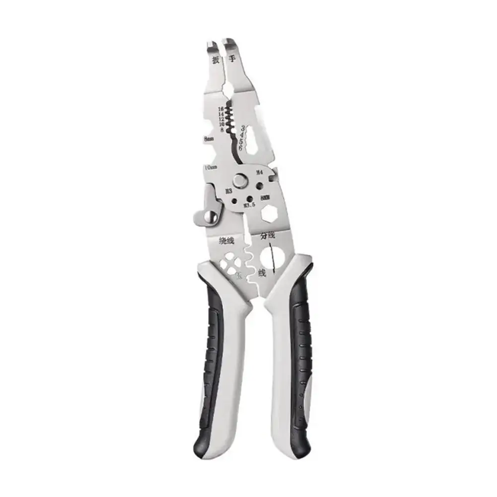 Elbow Wire Stripper Decrustation Pliers Multi Tool Stripper Electric Ire Wire Stripper Repair Cutter Cable Multifunctional U0n1