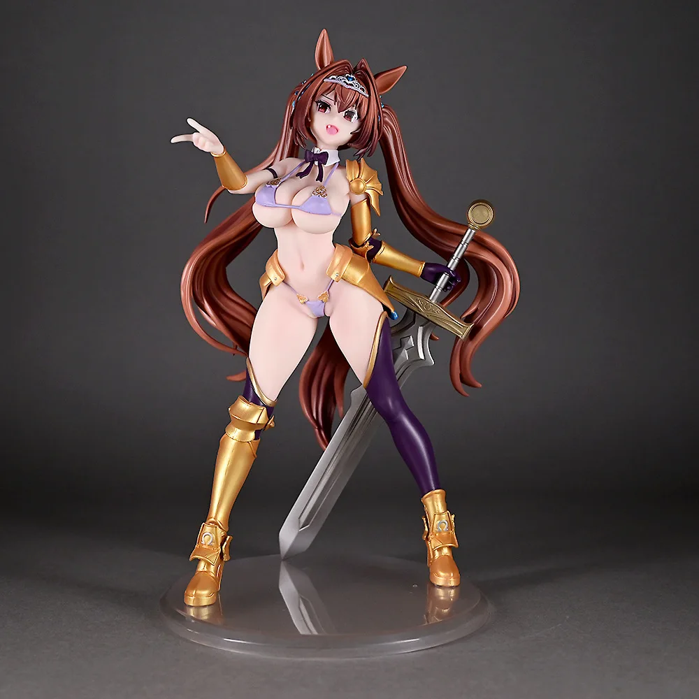 

25-сантиметровая фигурка Umamusume Pretty Derby Daiwa Scarlet в сексуальном бикини с мечом, милая аниме-девушка, красивая молодая девушка для взрослых коллекционеров