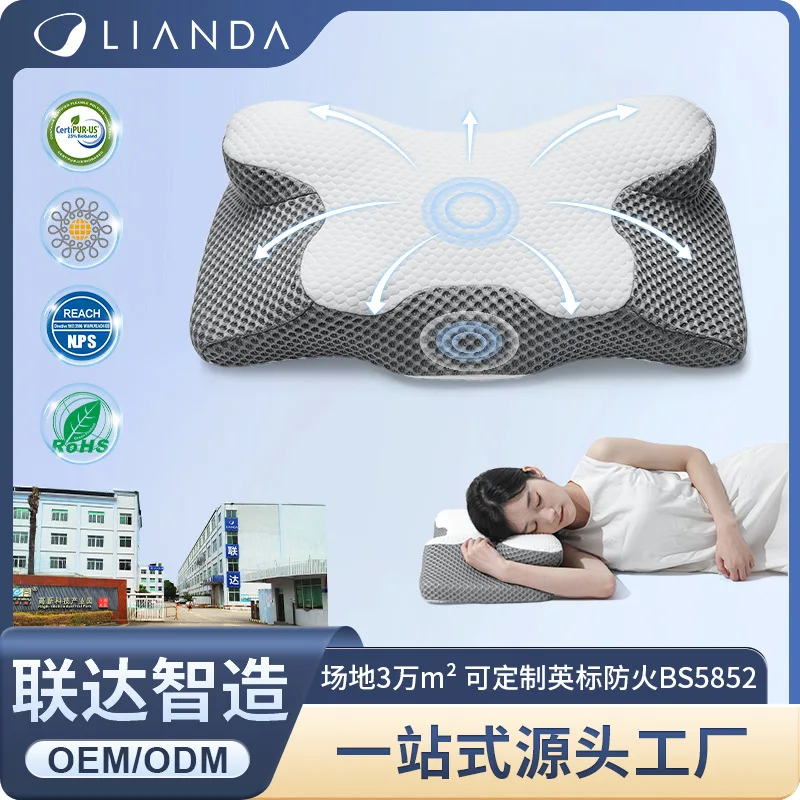 Memory Cotton Pillow Special-shaped  To Help Sleep Memory Pillow Rebound Neck  Zero Pressure Side Sleeping Pillow