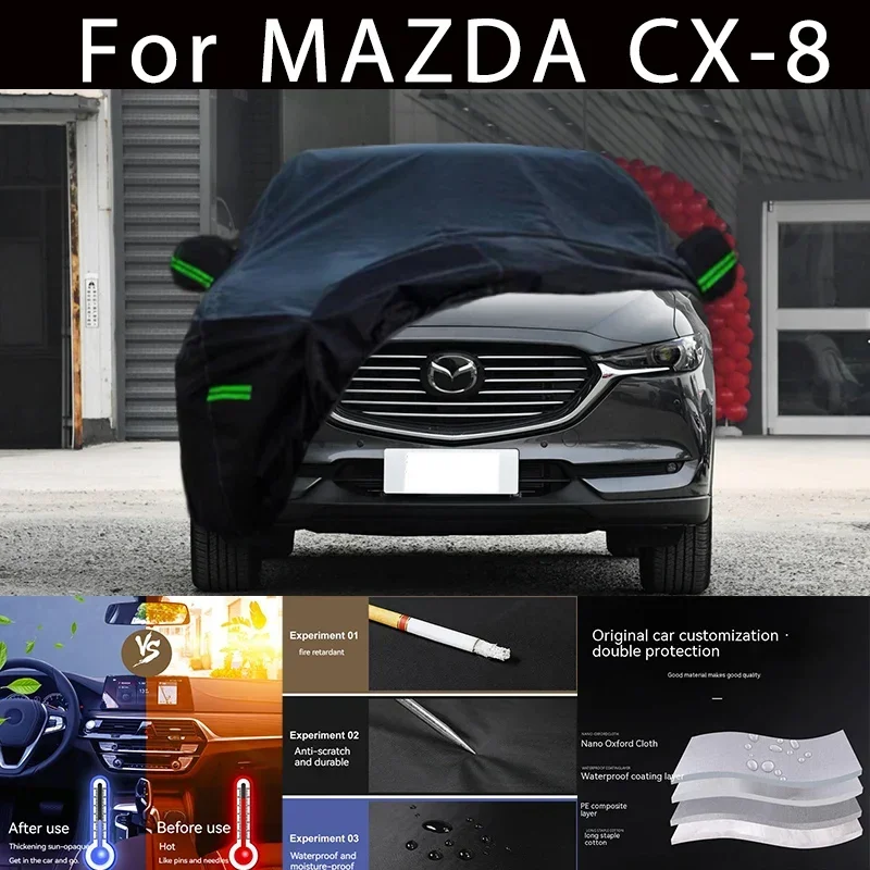 

For MAZDA CX-8 Outdoor Protection Full Car Covers Snow Cover Sunshade Waterproof Dustproof Exterior Car accessories