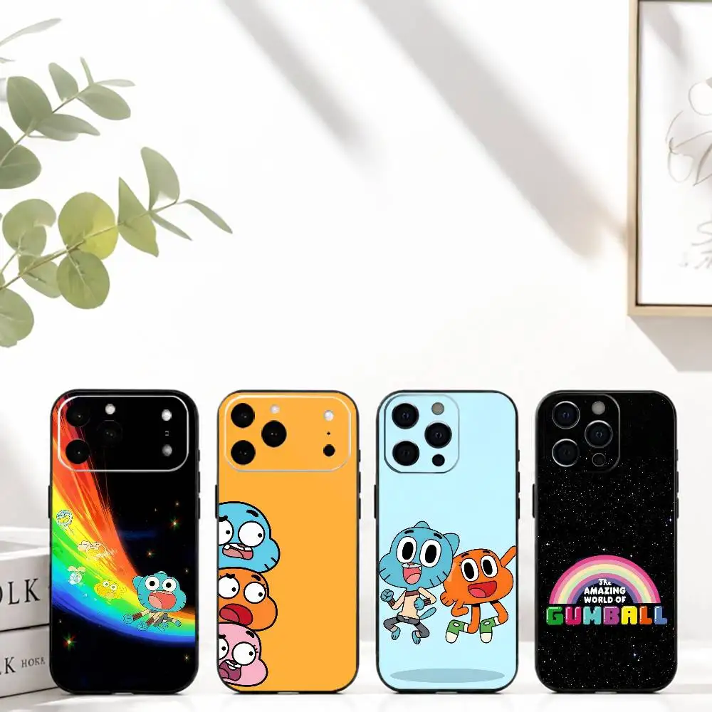 

The Amazing World of Gumball Phone Case Silicone Soft For IPhone 17 16 15 14 13 12 11 X XR Plus Pro Max Plus