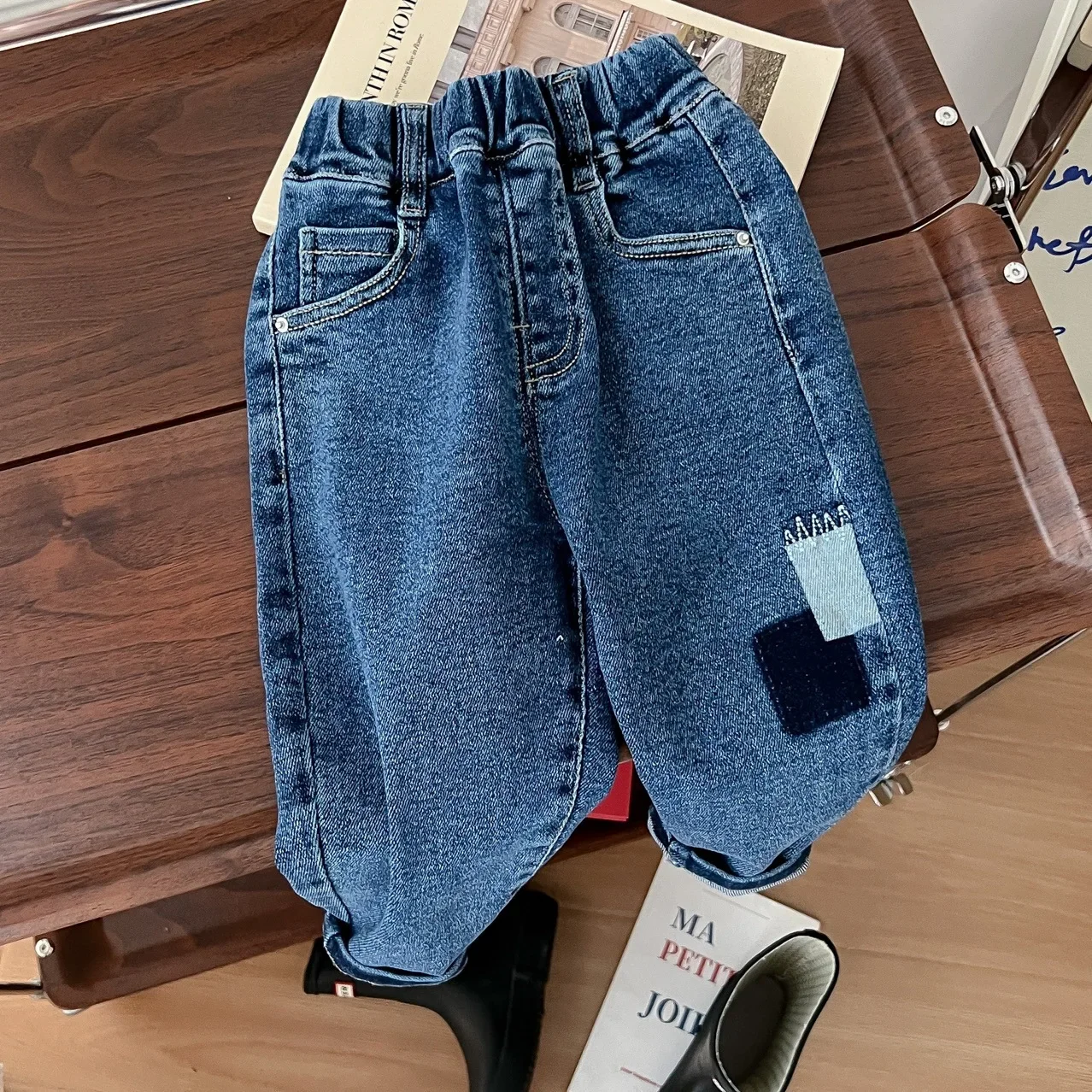 Jeans Casual Versatile Denim Retro Washed Radish Pants