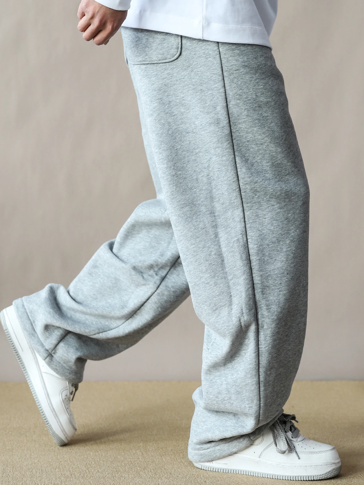 

Мужские прямые брюки Thiened Fce, свободные повседневные длинные брюки, спортивные штаны для поездок на работу, легкие, простые, стильные