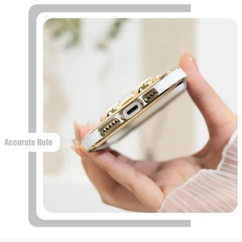 مجوهرات حزام لعوب الدب حامل هاتف الحال بالنسبة لموتورولا موتو E6s 2020 E61 E13 E20 E22 E22I E32 E7 Plus Power Edge 20 30 غطاء