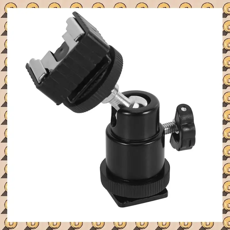 A003 5 個の金属ネジアダプター三脚ネジコンバーター & 1X 液晶モニターアダプター、ホットシュー、コールドシューベース付き