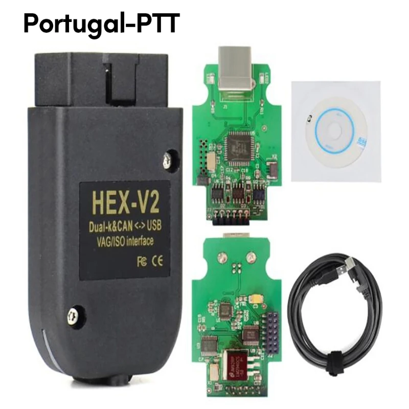 V2 VAG-ODIS USB 21.3 21.9 V22.3.2 VAS-5054A VCDS HEX X2 22.3 HEX CAN interfaccia USB multilingue ATMEGA162 + 16 v8 + FT232RQ