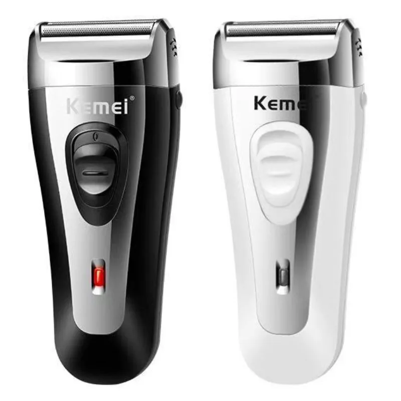 KM-9038 poderoso barbeador recarregável para homens folha barbeador elétrico barba cabeça barbear navalha elétrica facial usb com malha extra