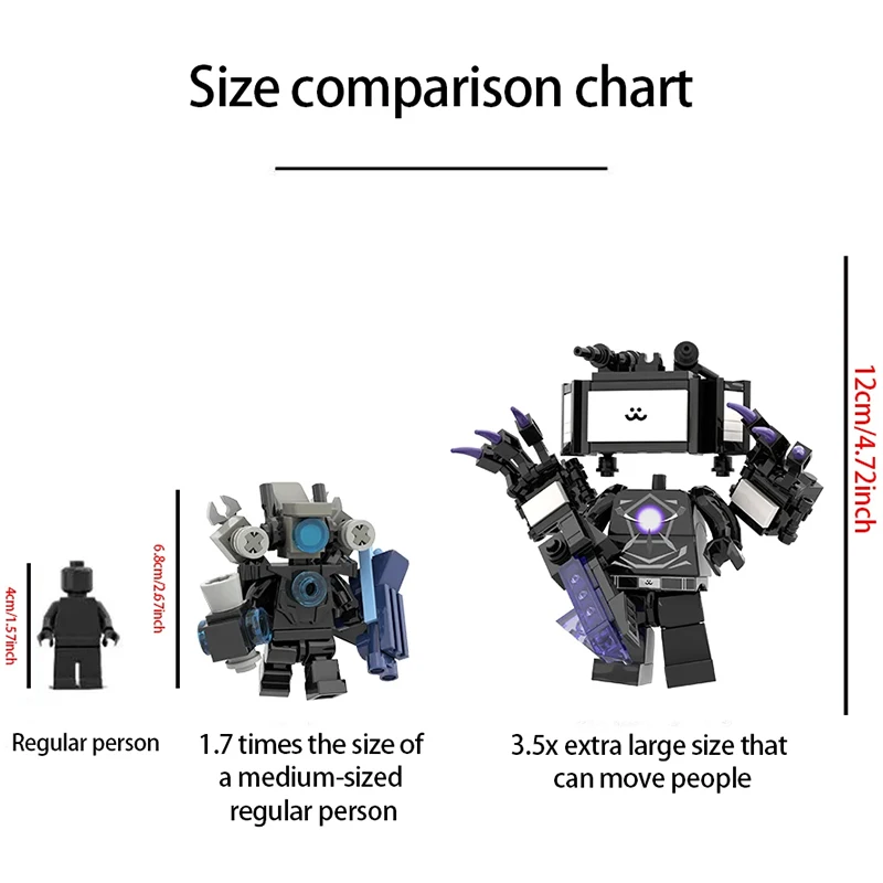 Nouveau Skibidi toilette TVman Multi joint Mini figurines blocs de construction TVman Speakerman caméraman modèle jouets pour enfant cadeau