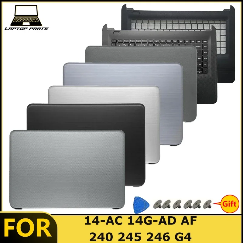 NEW For 14-AC 14G-AD AF 240 245 246 G4 Laptop LCD Back Cover Palmrest Palmrest with Keyboard