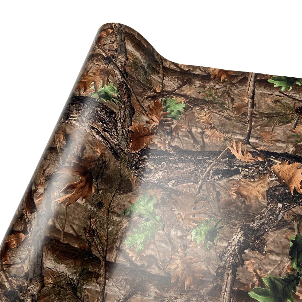 Natur Blatt Baum Camouflage Vinyl Wrap Film Auto Aufkleber Blase Kostenlose Camo Aufkleber Dekoration – Detail 9