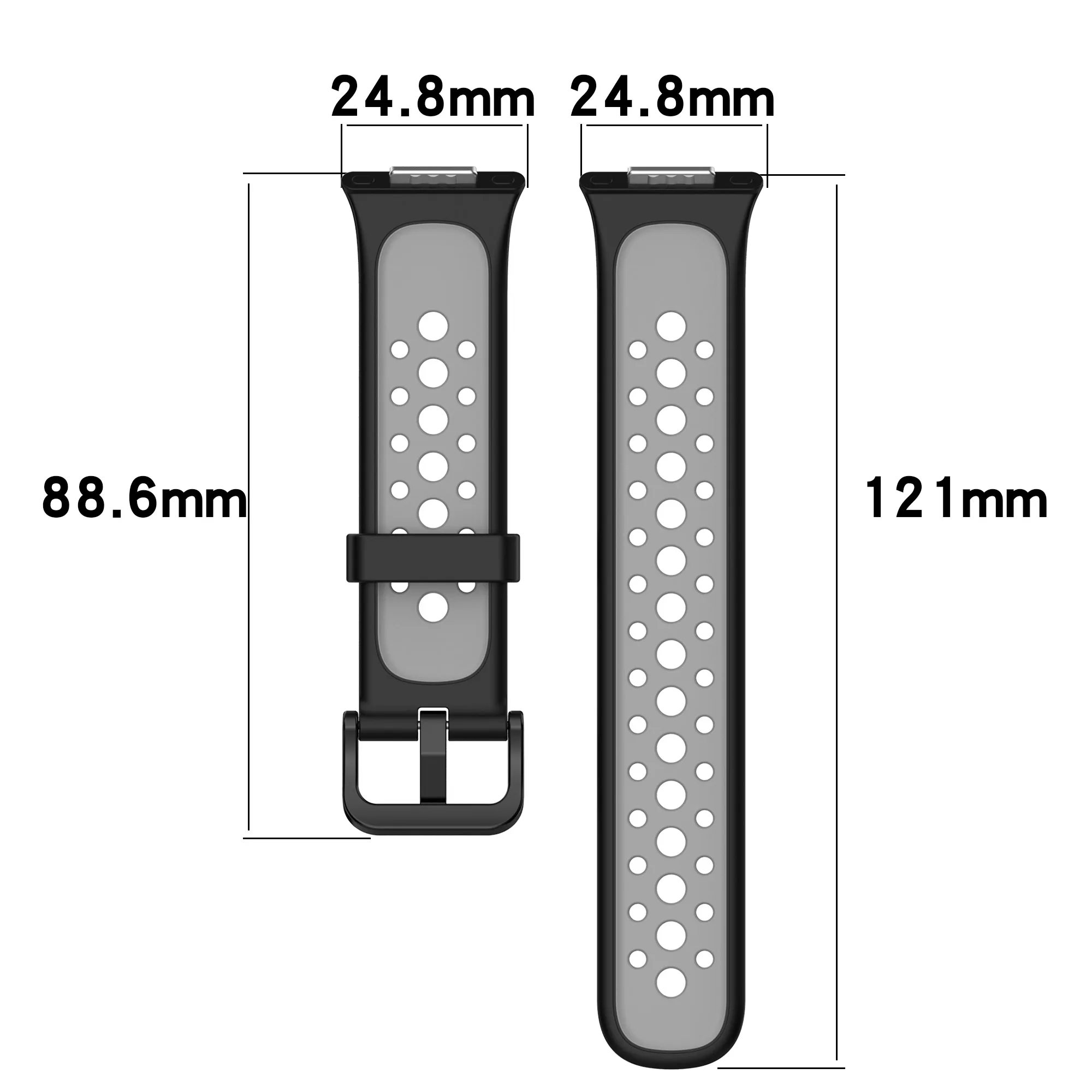 Sport Silicone Band Watch Strap Correa Wristband Breathable Bracelet Accessories Smartwatch For Huawei Watch FIT 2/ FIT 2 Active